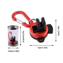 Load image into Gallery viewer, 1PC Outdoor Portable Lure Pole Hanger With Hook Buckle Aluminum Alloy Mini Pole Clamp Fishing Accessories
