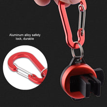 Load image into Gallery viewer, 1PC Outdoor Portable Lure Pole Hanger With Hook Buckle Aluminum Alloy Mini Pole Clamp Fishing Accessories
