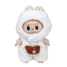 Load image into Gallery viewer, For 17cm Labubu Clothes Pendant Doll Outfit Clothes Monster Tail Heart Labubu Change To Zimomo Angel Cute Doll Clothes Toy Gift
