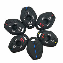 Load image into Gallery viewer, 4 Buttons Silicone Car Remote Key Case Cover Folding Remote Key Fob Protection For BMW E46 E39 E53 X5 X3 E83 X3 Serie 7 5 3 330i
