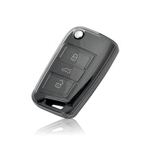 Load image into Gallery viewer, TPU Soft Car Transparent Key Case Remote Control Protect Cover Auto Accessories For VW Volkswagen SEAT Ateca Leon FR 2 Ibiza Golf 7 MK7 Tiguan MK2 Skoda Octavia
