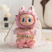 Load image into Gallery viewer, For Labubu 17cm Doll Clothes Fashion Doll Pendant Blind Box Macaron Labubu Time To Chill Doll Clothes
