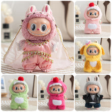 Load image into Gallery viewer, For Labubu 17cm Doll Clothes Fashion Doll Pendant Blind Box Macaron Labubu Time To Chill Doll Clothes
