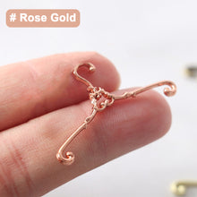 Load image into Gallery viewer, Dollhouse Retro Metal Hanger Cotton Doll Small Cloth Barbie Pet Clothes Storage Clothes Support
