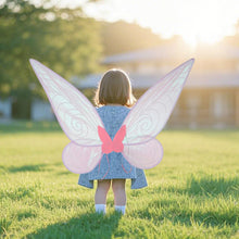 Load image into Gallery viewer, Children's Festival Party Performance Prop Colorful Butterfly Wings Angel Elf Wings Set Girl Holiday Photography Daily Photo Props
