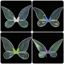 Load image into Gallery viewer, Children's Festival Party Performance Prop Colorful Butterfly Wings Angel Elf Wings Set Girl Holiday Photography Daily Photo Props
