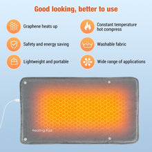 Load image into Gallery viewer, Graphene Quick Heating Warming Pad with Adjustable Temperature and Timing USB Power Supply Office Home Warming Handbags
