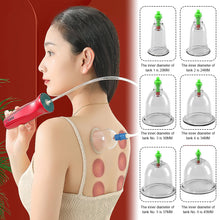 Load image into Gallery viewer, Electric Cupping Machine Multifunctional Vacuum Cupping Scraping Device Household Set Rechargeable Meridian Massager
