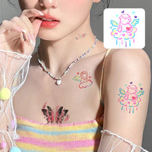 Load image into Gallery viewer, Single Colored Butterfly Tattoo Sticker Waterproof Durable Simulation Dopamine Girl Ins Simple Cute Washable Tattoo Sticker
