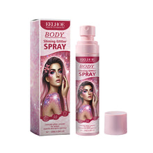 Load image into Gallery viewer, 100ml Body Glitter Highlighter Shiny Glitter Spray Body Spray Womens Face Glitter Quick-Dry Waterproof Fairy Body Shimmery Spray
