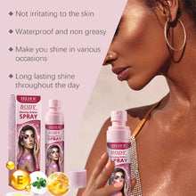 Load image into Gallery viewer, 100ml Body Glitter Highlighter Shiny Glitter Spray Body Spray Womens Face Glitter Quick-Dry Waterproof Fairy Body Shimmery Spray
