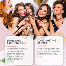 Load image into Gallery viewer, 100ml Body Glitter Highlighter Shiny Glitter Spray Body Spray Womens Face Glitter Quick-Dry Waterproof Fairy Body Shimmery Spray
