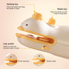 Load image into Gallery viewer, Mini Sealing Machine for Cutting and Sealing Small Yellow Duck with Magnetic Suction Portable Fast Heating USB Hot Pressing for Snack Sealing

