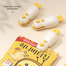 Load image into Gallery viewer, Mini Sealing Machine for Cutting and Sealing Small Yellow Duck with Magnetic Suction Portable Fast Heating USB Hot Pressing for Snack Sealing
