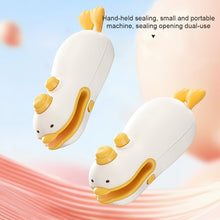 Load image into Gallery viewer, Mini Sealing Machine for Cutting and Sealing Small Yellow Duck with Magnetic Suction Portable Fast Heating USB Hot Pressing for Snack Sealing
