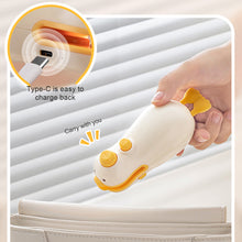 Load image into Gallery viewer, Mini Sealing Machine for Cutting and Sealing Small Yellow Duck with Magnetic Suction Portable Fast Heating USB Hot Pressing for Snack Sealing
