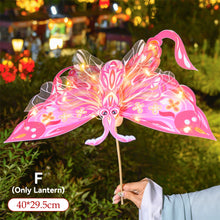 Load image into Gallery viewer, New Year Gift Kids DIY Glowing Butterfly Wings Set with Light Girls Butterfly Dress Party Costume Children Fairy Props Christmas
