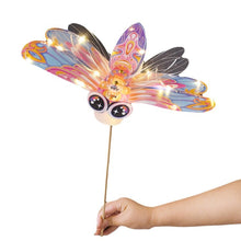 Load image into Gallery viewer, New Year Gift Kids DIY Glowing Butterfly Wings Set with Light Girls Butterfly Dress Party Costume Children Fairy Props Christmas
