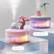 Load image into Gallery viewer, 300ml Cactus Coconut Tree Bathtub Aromatherapy Machine Oil Diffuser Colorful Light Auto Shut Off for Home Office

