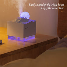 Load image into Gallery viewer, 300ml Seleno Meteorite Aromatherapy Oil Diffuser Colorful Light Auto Shut Off Essential Oil Aroma Diffuser for Home Office

