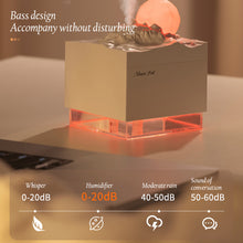 Load image into Gallery viewer, 300ml Seleno Meteorite Aromatherapy Oil Diffuser Colorful Light Auto Shut Off Essential Oil Aroma Diffuser for Home Office
