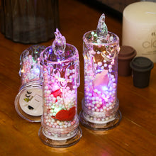 Load image into Gallery viewer, Flameless LED Electronic Candle Light Clear Rose Night Light Valentines Day Gift Romantic Atmosphere Light Bedroom Home Decor

