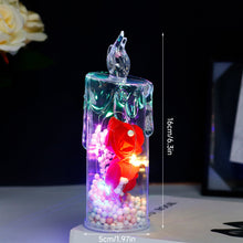 Load image into Gallery viewer, Flameless LED Electronic Candle Light Clear Rose Night Light Valentines Day Gift Romantic Atmosphere Light Bedroom Home Decor
