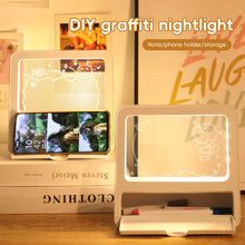 Load image into Gallery viewer, LED Desk Lamp Acrylic Notepad Home Tips Message Board Table Desk Lamp Student Bedroom Reading Lamp Room Lighting
