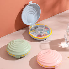 Load image into Gallery viewer, Plastic Portable Medicine Box Moistureproof Dustproof Sealed Divided Pill Box Large Capacity Medicine Jewelry Storage Box
