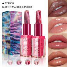 Load image into Gallery viewer, 4 Colors Spiral Star Sparkling Lipstick Long-lasting Moisturizing Non-sticky Glitter Marble Lipstick Lip Makeup Cosmetics
