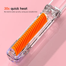 Load image into Gallery viewer, Foldable Portable Straight Hair Comb Rechargeable Wireless Negative Ion Straight Roll Dual Purpose Curling Iron Hairstyling Tool
