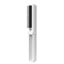 Load image into Gallery viewer, Foldable Portable Straight Hair Comb Rechargeable Wireless Negative Ion Straight Roll Dual Purpose Curling Iron Hairstyling Tool
