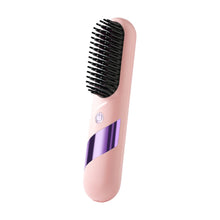 Load image into Gallery viewer, Negative Ion Wireless Hair Straightener Rechargeable Portable Dual-purpose Ceramic Heating Hair Straightener Curling Iron
