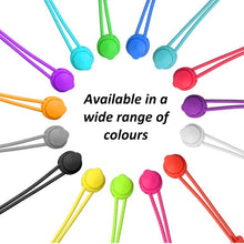 Load image into Gallery viewer, Colorful Elastic Band Round Spring Buckle Shoelaces Easy Convenient No-tie Shoelaces Casual Sports Shoes Shoelaces for Adult Children
