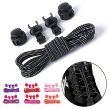 Load image into Gallery viewer, Colorful Elastic Band Round Spring Buckle Shoelaces Easy Convenient No-tie Shoelaces Casual Sports Shoes Shoelaces for Adult Children
