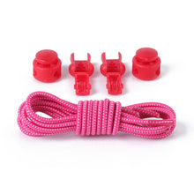 Load image into Gallery viewer, Colorful Elastic Band Round Spring Buckle Shoelaces Easy Convenient No-tie Shoelaces Casual Sports Shoes Shoelaces for Adult Children
