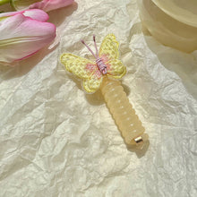 Load image into Gallery viewer, Embroidered Butterfly Telephone Wire Hair Band Simple Sweet Braided Hair Tie Highly Elastic Creative Ponytail Headwear

