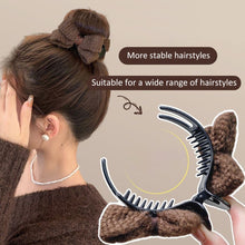 Load image into Gallery viewer, Simple Fabric Bowknot Hair Clip Sweet Temperamental Updo Hairpin Hair Claw Clip Headwear Hair Clip Hair Accessory for Women
