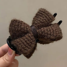 Load image into Gallery viewer, Simple Fabric Bowknot Hair Clip Sweet Temperamental Updo Hairpin Hair Claw Clip Headwear Hair Clip Hair Accessory for Women
