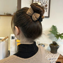 Load image into Gallery viewer, Simple Fabric Bowknot Hair Clip Sweet Temperamental Updo Hairpin Hair Claw Clip Headwear Hair Clip Hair Accessory for Women
