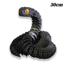 Load image into Gallery viewer, 30/45cm 3D Printed Snake Decoration 3D Printed Animals Desk Accessories Room Decor Office Table Funny Snake Year Ornament
