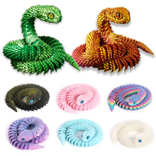Load image into Gallery viewer, 30/45cm 3D Printed Snake Decoration 3D Printed Animals Desk Accessories Room Decor Office Table Funny Snake Year Ornament
