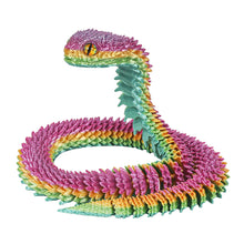 Load image into Gallery viewer, Luminous 30cm 3D Printed Cobra Snake Decoration 3D Printed Animals Desk Accessories Room Decor Office Table Snake Year Ornament
