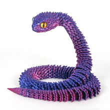 Load image into Gallery viewer, Luminous 30cm 3D Printed Cobra Snake Decoration 3D Printed Animals Desk Accessories Room Decor Office Table Snake Year Ornament
