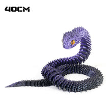 Load image into Gallery viewer, Luminous 30cm 3D Printed Cobra Snake Decoration 3D Printed Animals Desk Accessories Room Decor Office Table Snake Year Ornament

