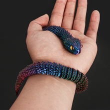 Load image into Gallery viewer, Luminous 30cm 3D Printed Cobra Snake Decoration 3D Printed Animals Desk Accessories Room Decor Office Table Snake Year Ornament

