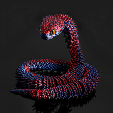 Load image into Gallery viewer, Luminous 30cm 3D Printed Cobra Snake Decoration 3D Printed Animals Desk Accessories Room Decor Office Table Snake Year Ornament
