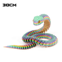 Load image into Gallery viewer, Luminous 30cm 3D Printed Cobra Snake Decoration 3D Printed Animals Desk Accessories Room Decor Office Table Snake Year Ornament
