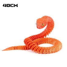 Load image into Gallery viewer, Luminous 30cm 3D Printed Cobra Snake Decoration 3D Printed Animals Desk Accessories Room Decor Office Table Snake Year Ornament
