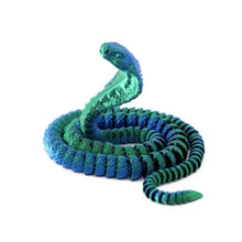 Load image into Gallery viewer, 3D Printed Snake Movable Joint Simulation Snake Figurine Creative Home Office Desktop Ornament Year Of Snake Decor Crafts Gift
